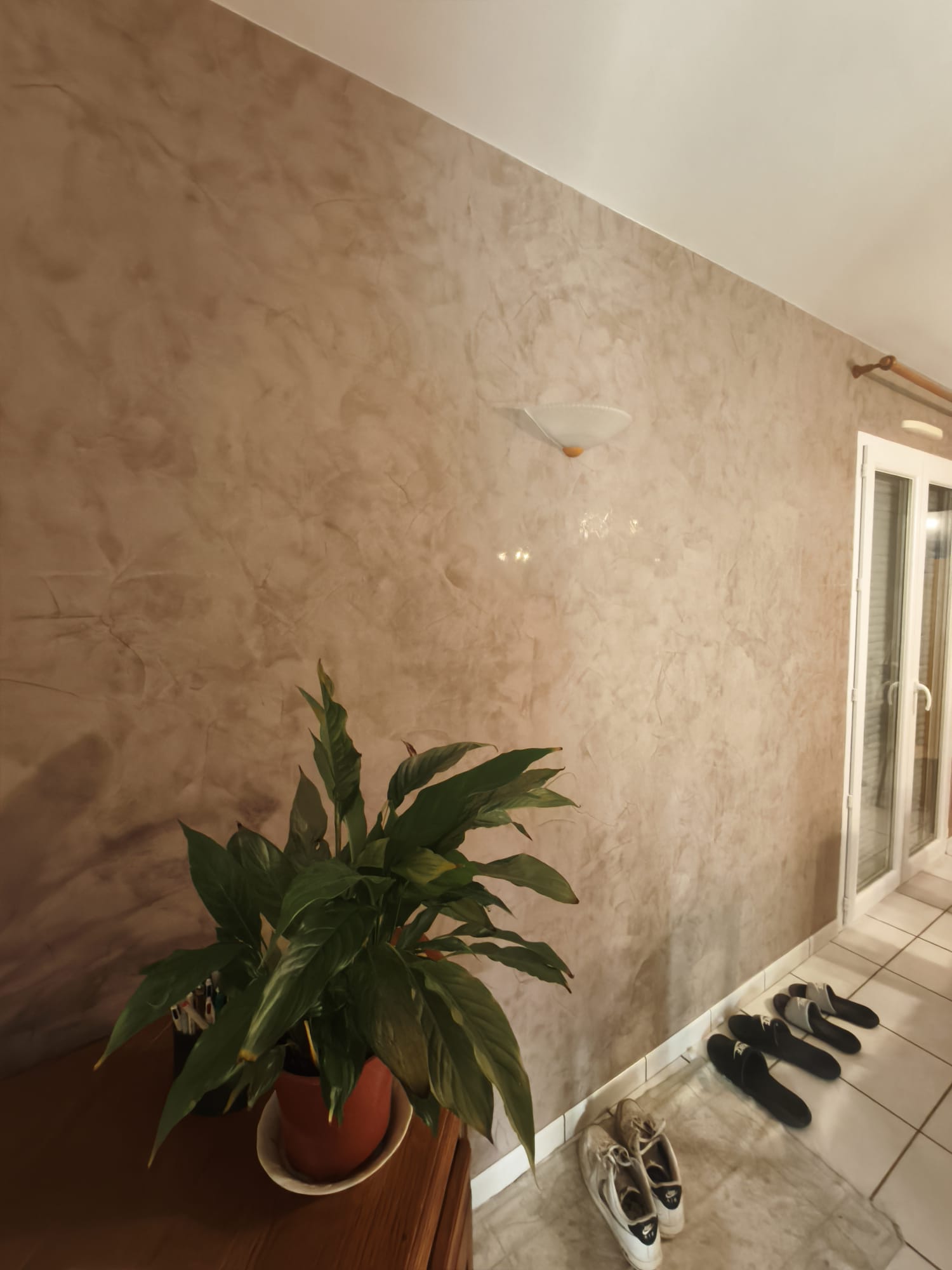 Rénovation intérieur enduit décoratif imitation stucco